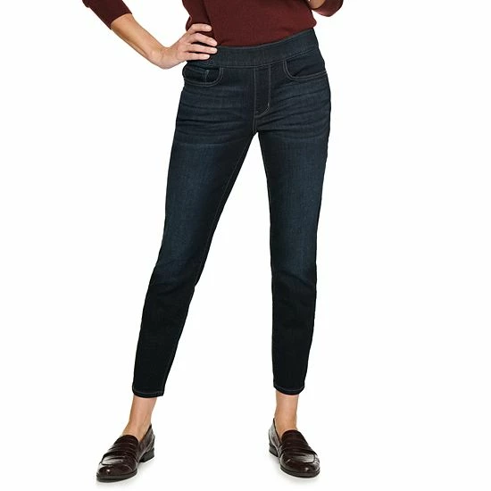 Women's Croft & Barrow® Pull-On Skinny Jeans Rinse Wash - Image 4