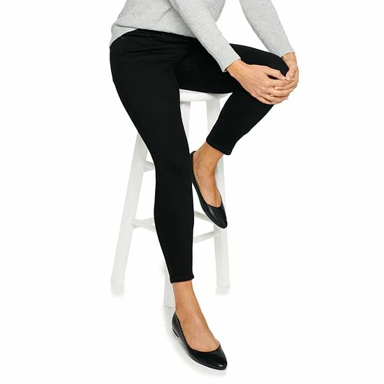 Women's Croft & Barrow® Pull-On Skinny Jeans Rinse Wash - Image 6