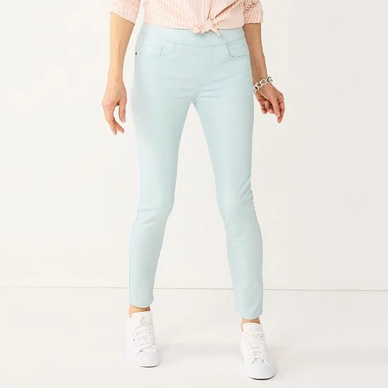 Women's Croft & Barrow® Pull-On Skinny Jeans Rinse Wash - Image 7