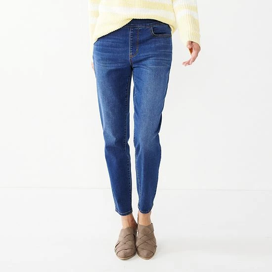 Women's Croft & Barrow® Pull-On Skinny Jeans Rinse Wash - Image 8