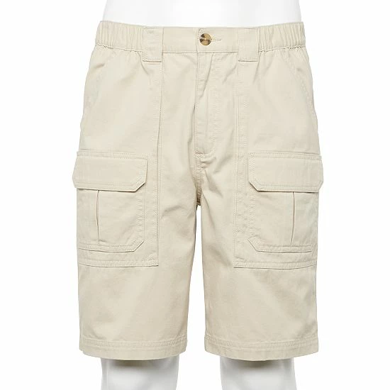 Men's Croft & Barrow® 7.5" Elastic-Side Cargo Shorts Khaki
