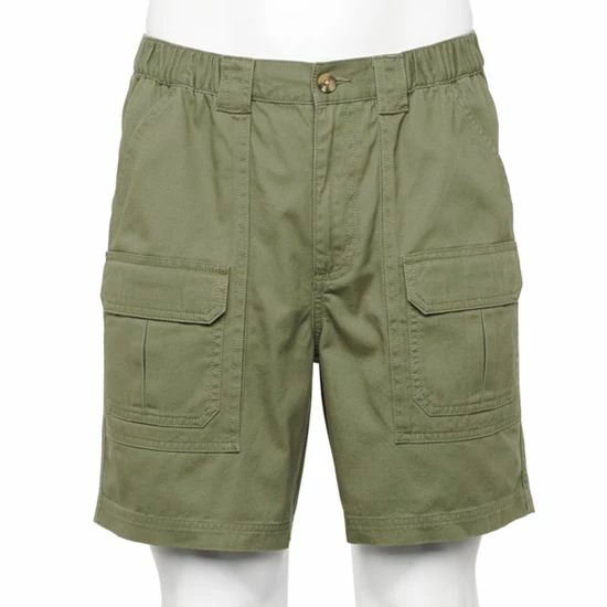 Men's Croft & Barrow® 7.5" Elastic-Side Cargo Shorts Khaki - Image 4
