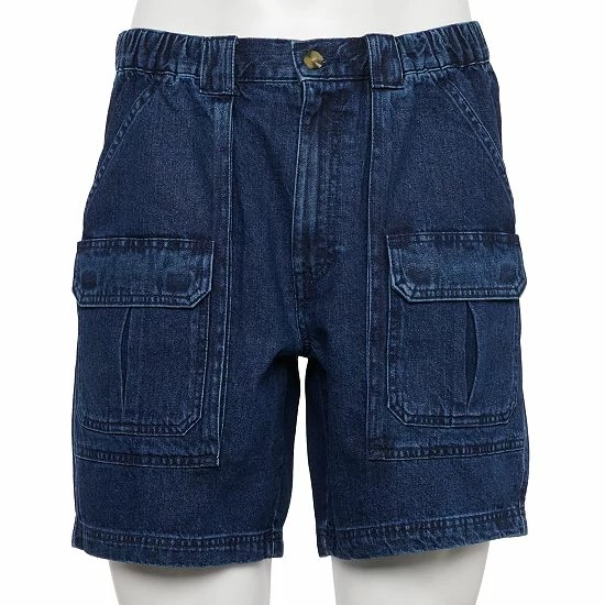 Men's Croft & Barrow® 7.5" Elastic-Side Cargo Shorts Khaki - Image 6