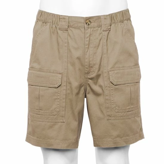 Men's Croft & Barrow® 7.5" Elastic-Side Cargo Shorts Khaki - Image 11