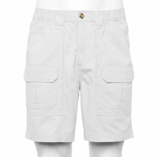 Men's Croft & Barrow® 7.5" Elastic-Side Cargo Shorts Khaki - Image 13