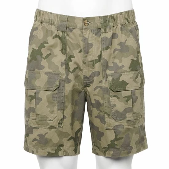 Men's Croft & Barrow® 7.5" Elastic-Side Cargo Shorts Khaki - Image 15