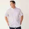 Big & Tall Croft & Barrow® Slim-Fit Performance Woven Button-Down Shirt 2 Way Marlins Mint