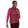 Women's Croft & Barrow® Quilted Vest Black Plaid