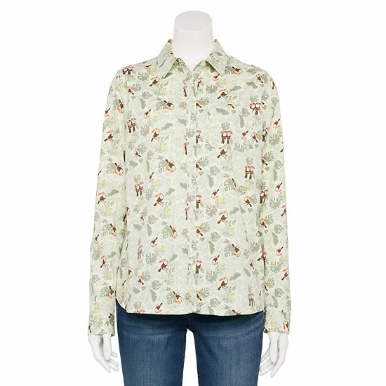 Women's Croft & Barrow® Essential Comfort Stretch Shirt Chambray