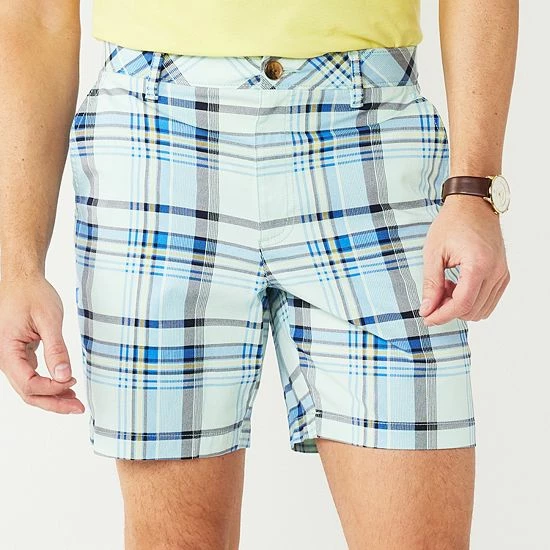 Men's Croft & Barrow® 7.5-Inch Classic Flat-Front Shorts Light Khaki - Image 3