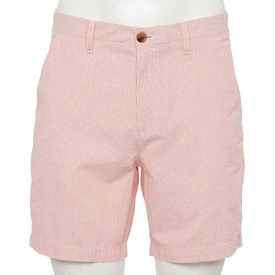 Men's Croft & Barrow® 7.5-Inch Classic Flat-Front Shorts Light Khaki - Image 4