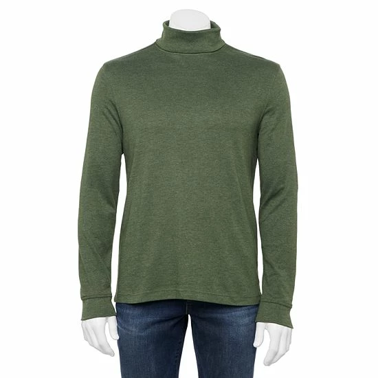 Men's Croft & Barrow® Interlock Turtleneck Sea Blue - Image 5
