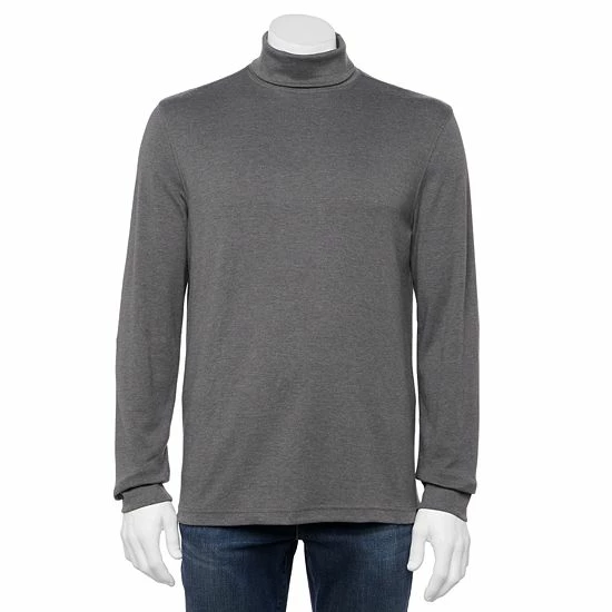Men's Croft & Barrow® Interlock Turtleneck Sea Blue - Image 9