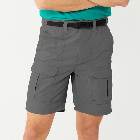 Men's Croft & Barrow® Belted Cargo Shorts Light Khaki - Image 5