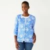 Women's Croft & Barrow® Button-Front Cardigan Sweater Light Blue
