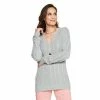 Women's Croft & Barrow® The Classic V-Neck Sweater Light Heather Gray