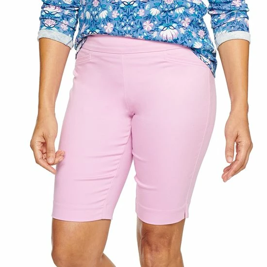 Women's Croft & Barrow® Effortless Stretch Bermuda Shorts Geo Tile