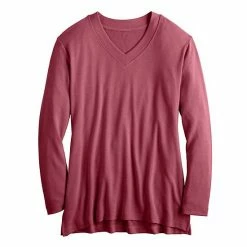 Women's Croft & Barrow® V-Neck Tunic Top Beige Animal Dot -Croft & BarrowSales unnamed file 631