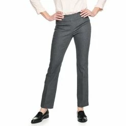 Petite Croft & Barrow® Effortless Stretch Pull-On Bootcut Pants Heather Gray 7 Petite Croft & Barrow® Effortless Stretch Pull-On Bootcut Pants Heather Gray -Croft & BarrowSales unnamed file 794