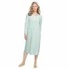 Women's Croft & Barrow® Long Sleeve Velour Nightgown Navy Floral