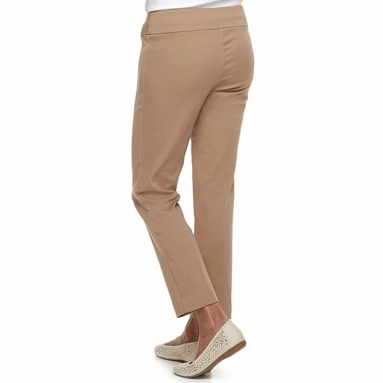 Petite Croft & Barrow® Effortless Stretch Pants Journey - Image 2