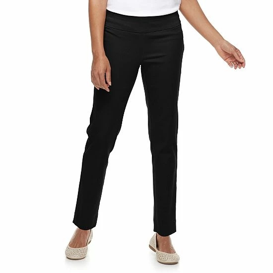 Petite Croft & Barrow® Effortless Stretch Pants Journey - Image 6
