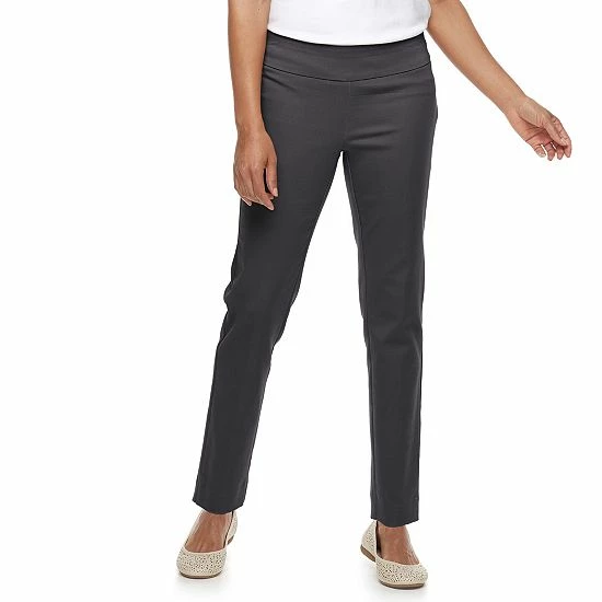 Petite Croft & Barrow® Effortless Stretch Pants Journey - Image 8