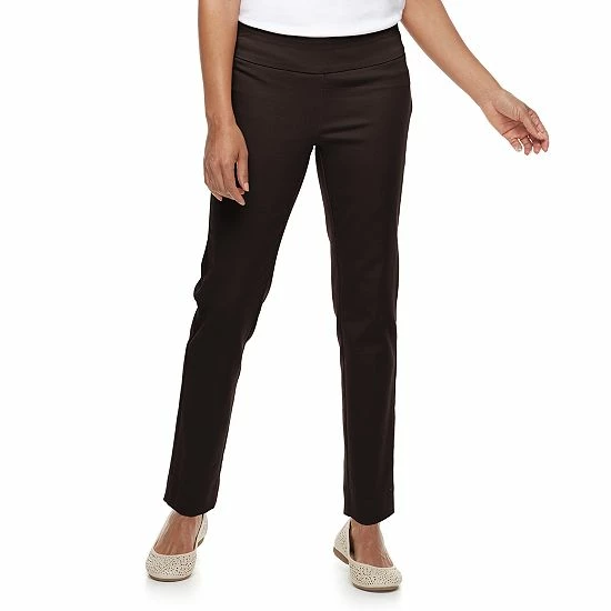 Petite Croft & Barrow® Effortless Stretch Pants Journey - Image 9