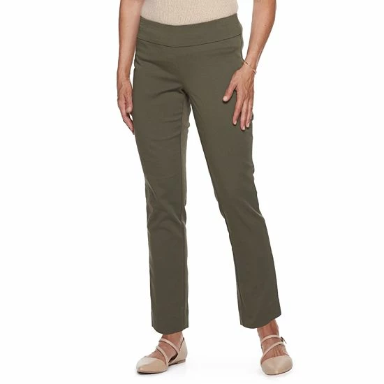 Petite Croft & Barrow® Effortless Stretch Pants Journey - Image 12