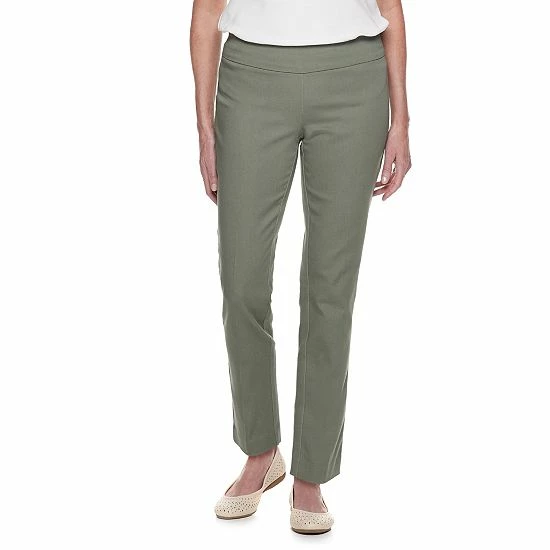 Petite Croft & Barrow® Effortless Stretch Pants Journey - Image 16