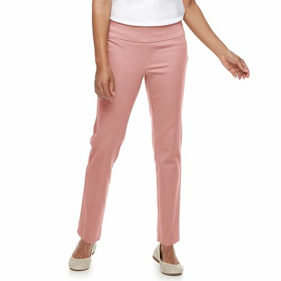 Petite Croft & Barrow® Effortless Stretch Pants Journey - Image 17